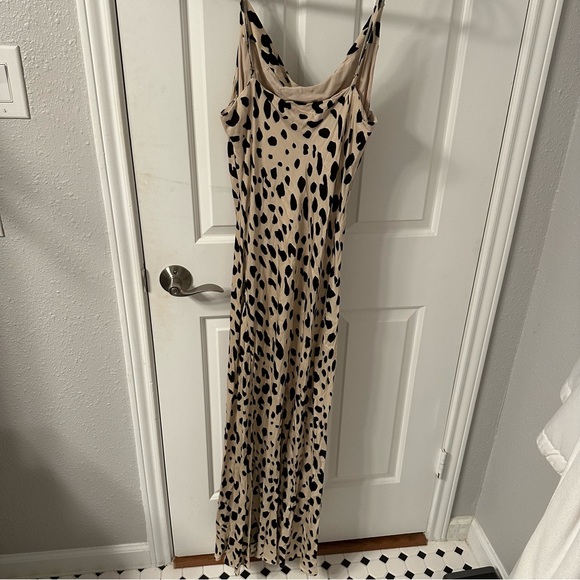 Leopard Midi Slip Dress - Picture 2 of 7